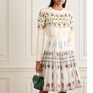 Tory Burch Floral Pullover Sweater